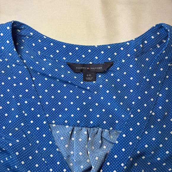 Tommy Hilfiger Classic Sleeveless Dress‎ Tie Waist Size L - Picture 5 of 6